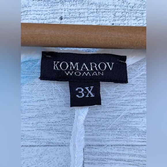 KOMAROV Floral Charmeuse & Lace Cocktail  women’s dress size 3X - Picture 8 of 16